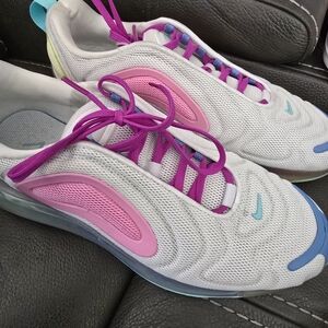 Nike Women's Athletic Shoes - White, Pink, and Blue